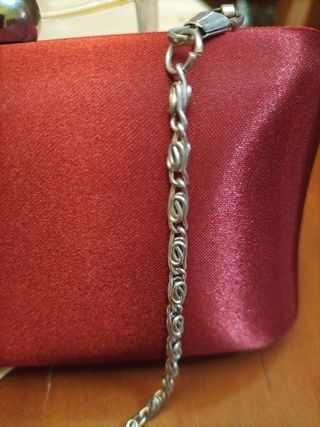 Bolso de fiesta/ceremonia raso rojo