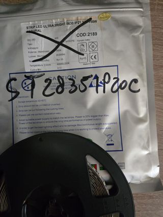 Striscia LED 5630 IP20 14.4W Luce Naturale