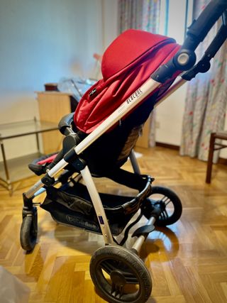 Carrito Bebé BEBEDUE Beyond Rojo