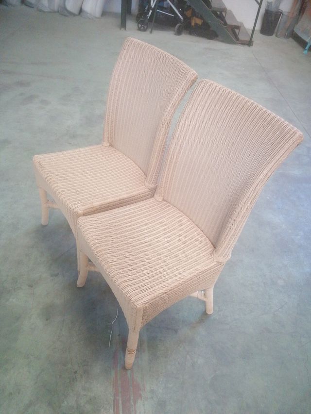 Sillas de mimbre para terraza o jardín