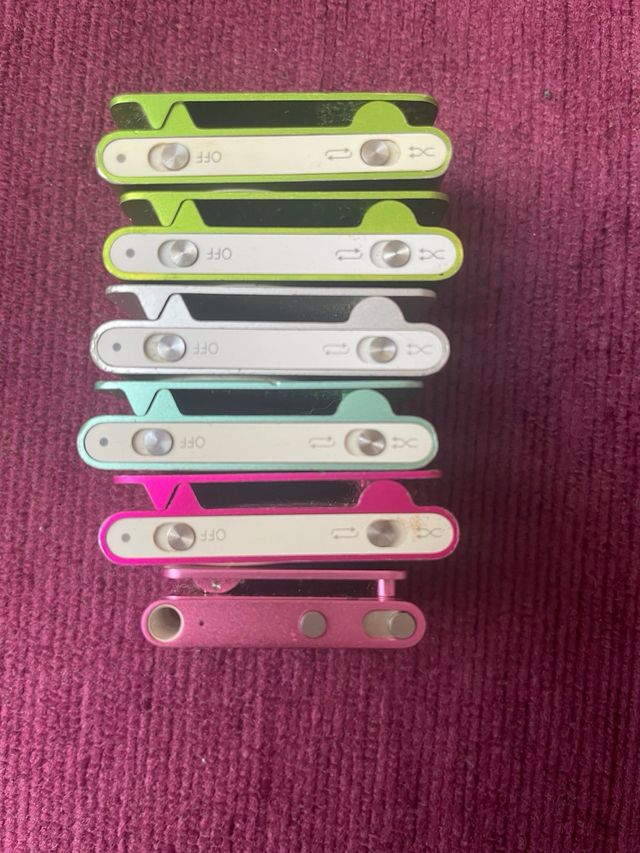 Lote 6 iPod Shuffle Colores
