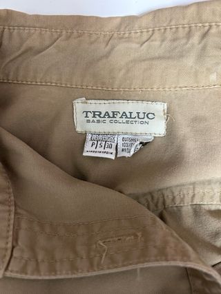 Zara camisa mujer camel S