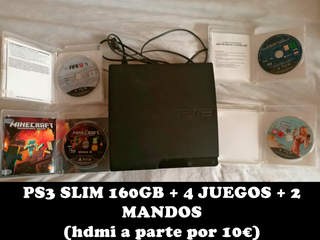 PlayStation 3 Slim 160GB + 4 Juegos