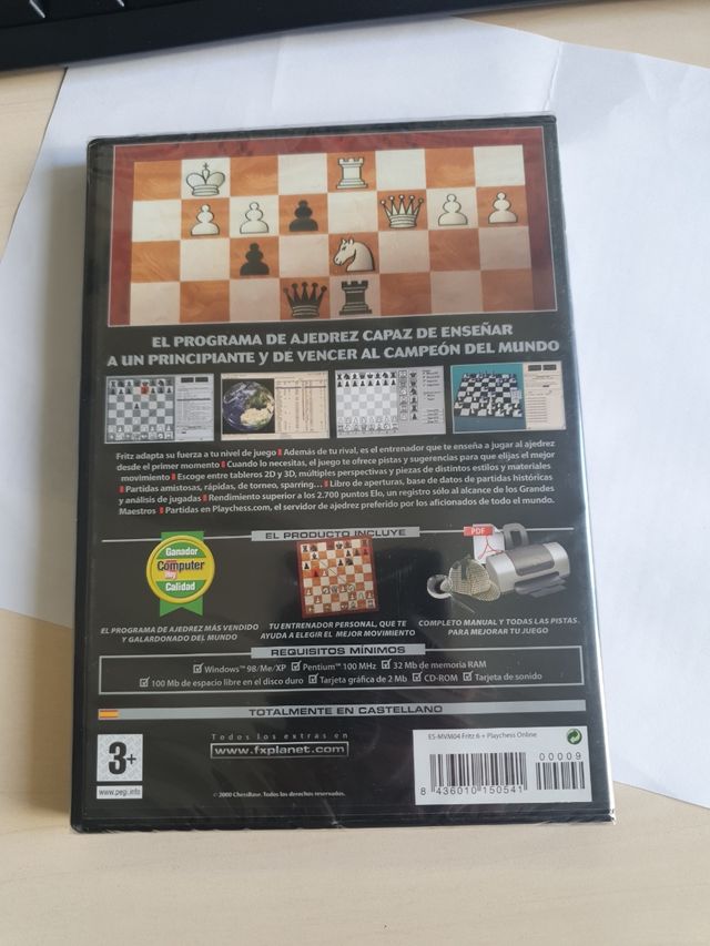 Fritz 6 PC CD-ROM Ajedrez