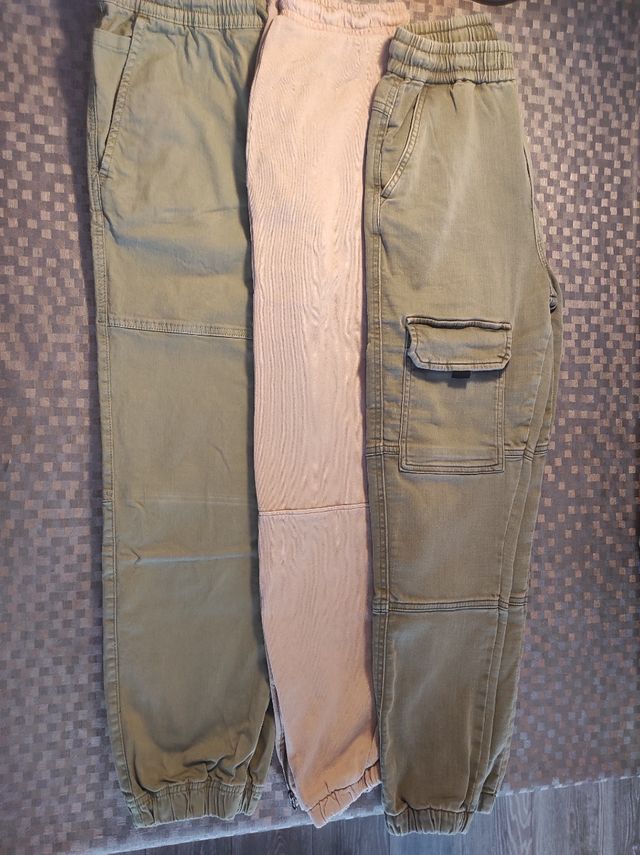 LOTE PANTALONES LARGOS NIÑO TALLA  13-14