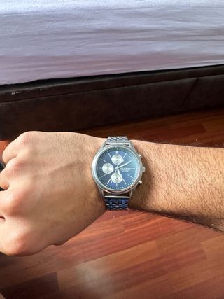 Reloj VICEROY plateado con esfera azul