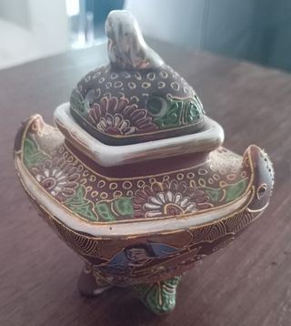 3 Incensarios Japoneses Pintados a Mano