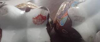 3 Incensarios Japoneses Pintados a Mano