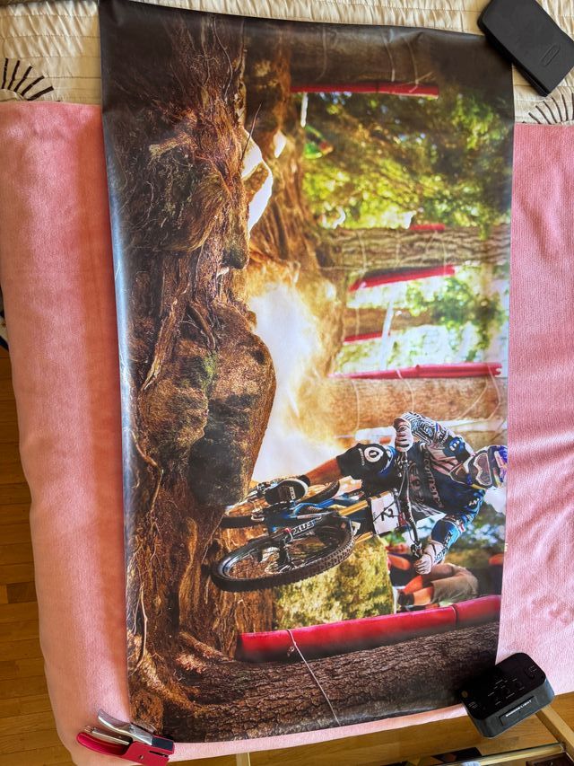 Lienzo tela bici montaña