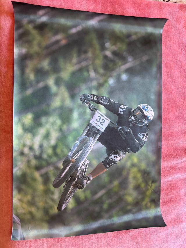 Lienzo tela bici montaña