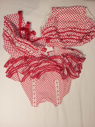 Traje Flamenca Lunares Rojo