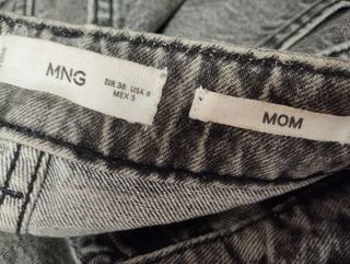 Pantalón vaquero gris Mango