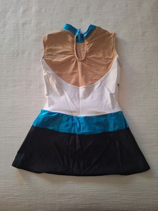 Maillot Gimnasia Rítmica Azul y Blanco