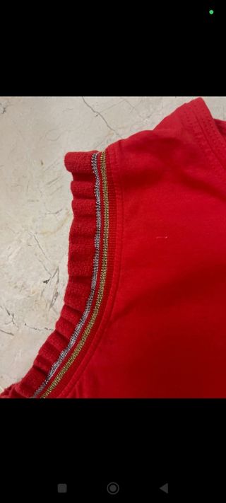 Vestido rojo sin mangas