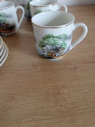 Juego de café chino antiguo