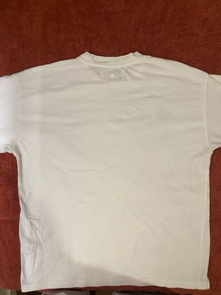 Camiseta Zara blanca básica niño