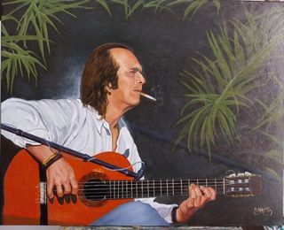 Óleo Pruebas de Sonido 65x81cm