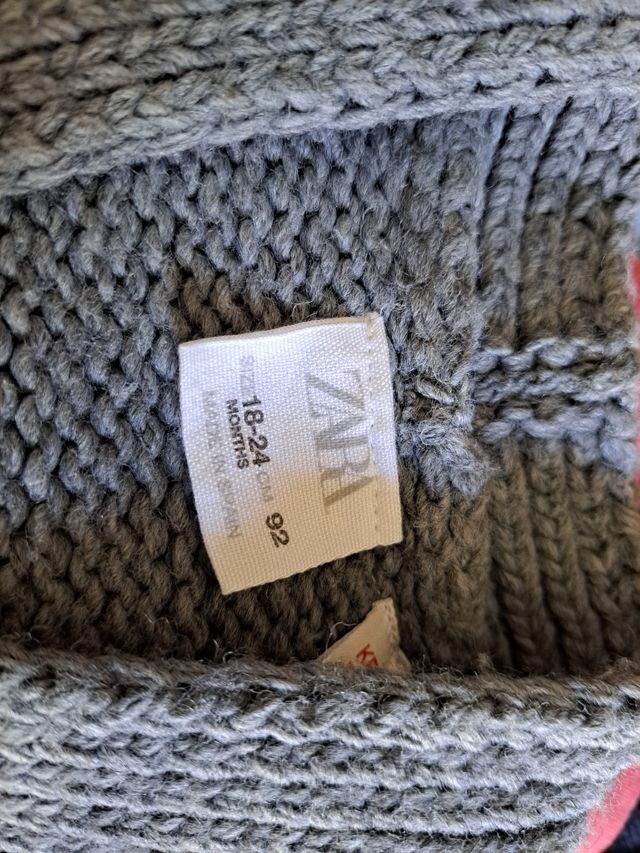 Rebeca de punto para bebé