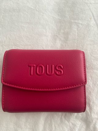 Cartera monedero Tous rosa.