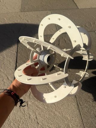 Lampadario bianco in carta