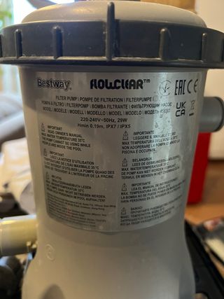 Pompa filtrante piscina Intex