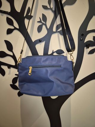 Bolso bandolera azul impermeable