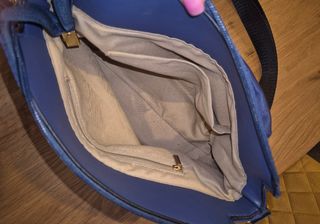 Bolso bandolera azul impermeable