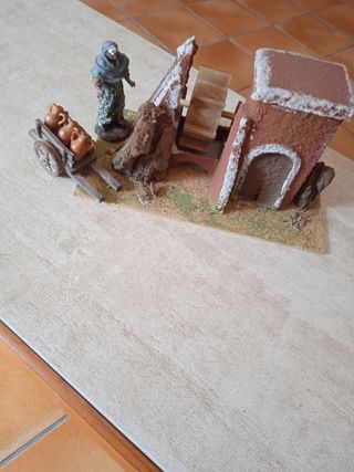 Figura Belén con Carro y Jarras