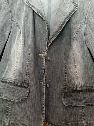 Giacca jeans donna grigio