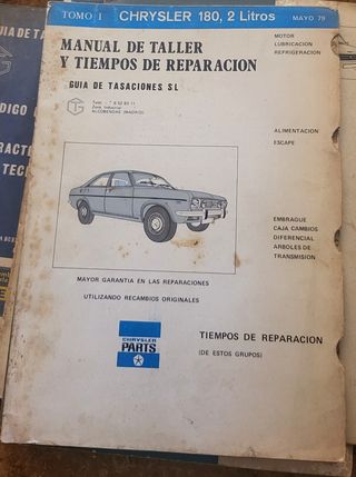 Manual Taller Chrysler 180 2 Litros Mayo 79