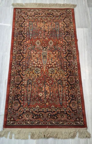 Alfombra Persa Isfahan 135x70cm Lana