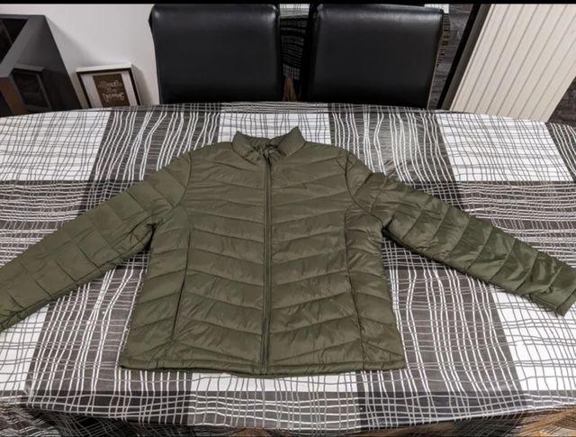 Cazadoras acolchadas azul y verde mujer talla M