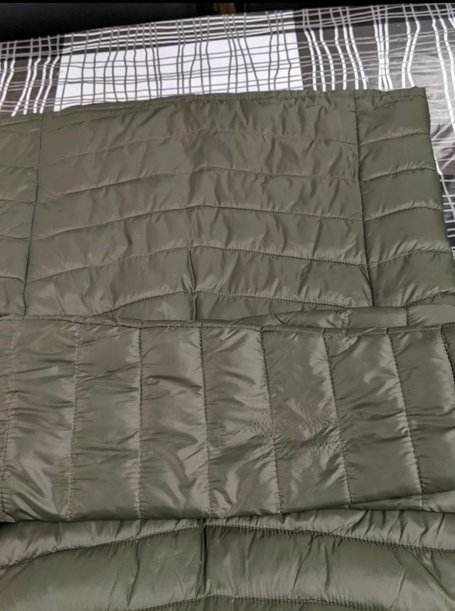 Cazadoras acolchadas azul y verde mujer talla M