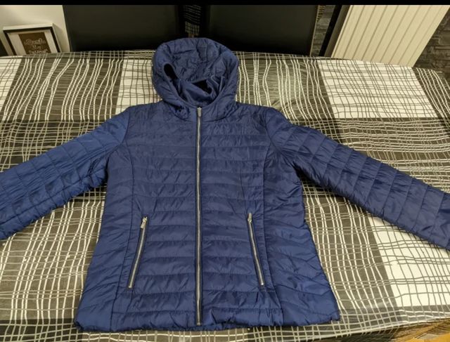 Cazadoras acolchadas azul y verde mujer talla M