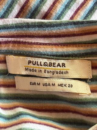 Camiseta a Rayas Multicolor