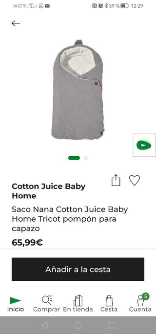 Saco para carrito gris