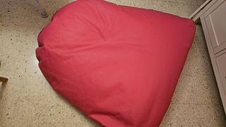 Puff Polipiel Fucsia grande.






