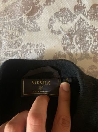 Chaqueta Universitaria SikSilk Negra