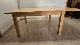 Mesa de comedor extensible madera