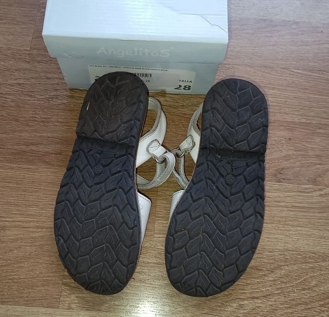 Menorquinas Angelitos Piel Blancas Talla 28
