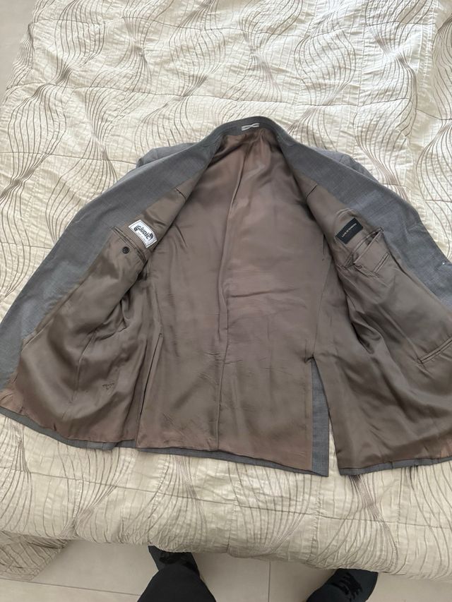 Giacca 100% Lana Grigia Taglia 52