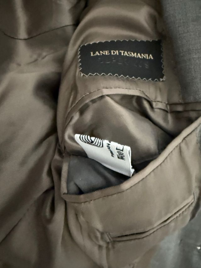 Giacca 100% Lana Grigia Taglia 52