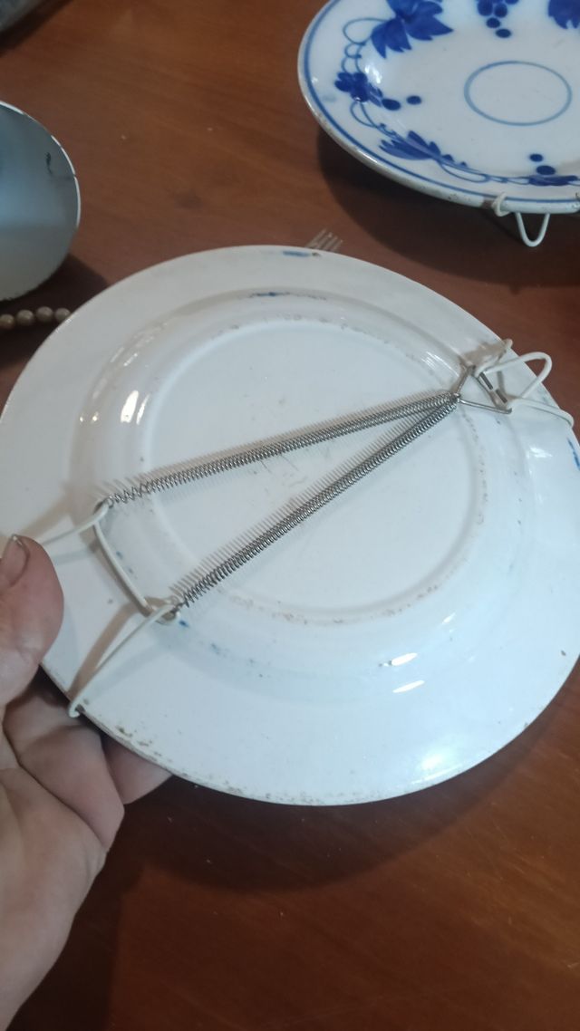 Piatti antichi decorati blu