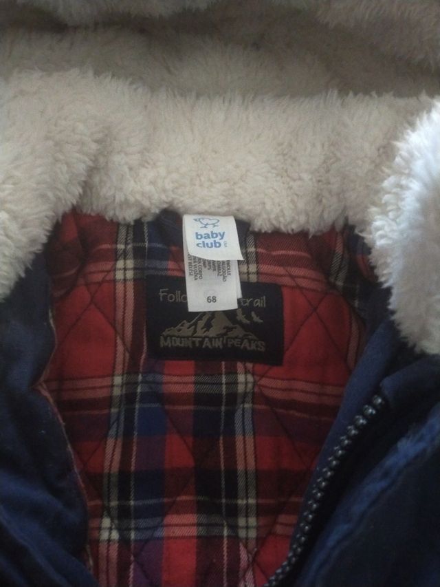 Abrigo infantil azul