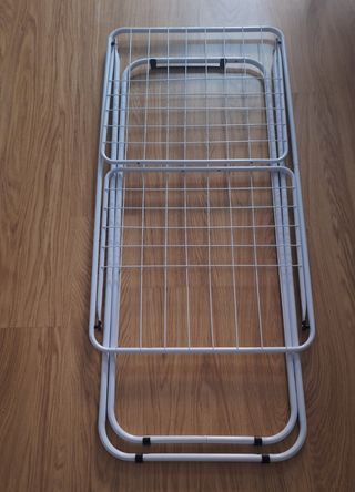 Tendedero Plegable Blanco Metálico