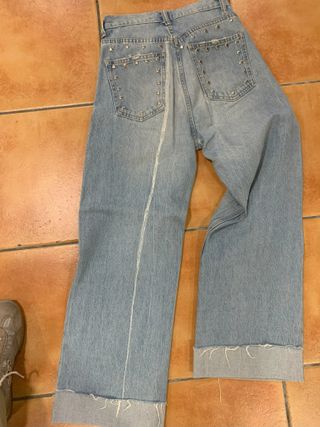 Pantalón vaquero Zara desgastado T.34