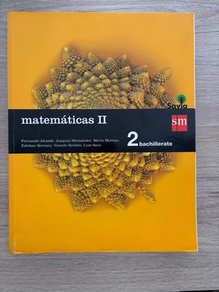 Matemáticas II. 2 Bachillerato. Savia