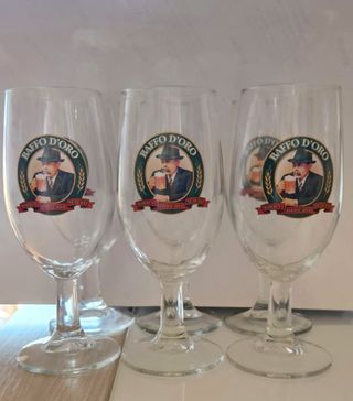 Baffo d'Oro - Lotto 6 Bicchieri Calice Logo