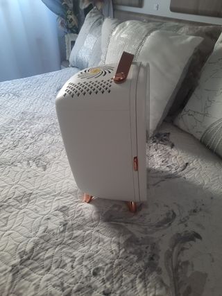 Nevera cosmética con espejo y luz