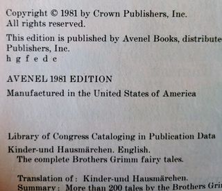 The Complete Brothers Grimm Fairy Tales antique